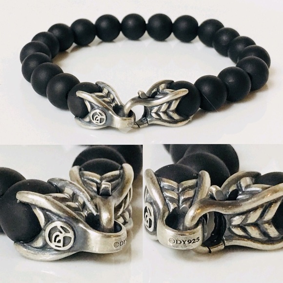 David Yurman Black Onyx Spiritual Bead Bracelet - Picture 4 of 6